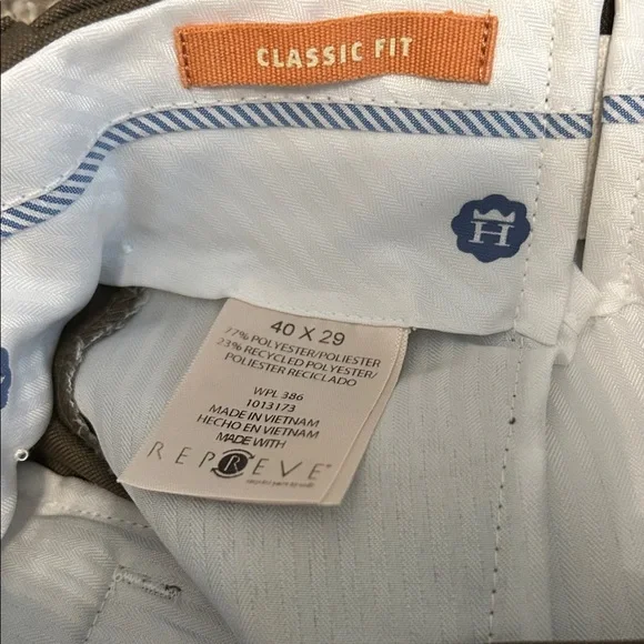 EUC Haggar Men's Tan Classic Dress Pants with pleated front - Picture 7 of 7